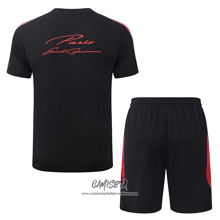 Chandal del Paris Saint-Germain 2026-2027 Manga Corta Negro - Pantalon Corto